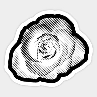 Flower Power White Sticker